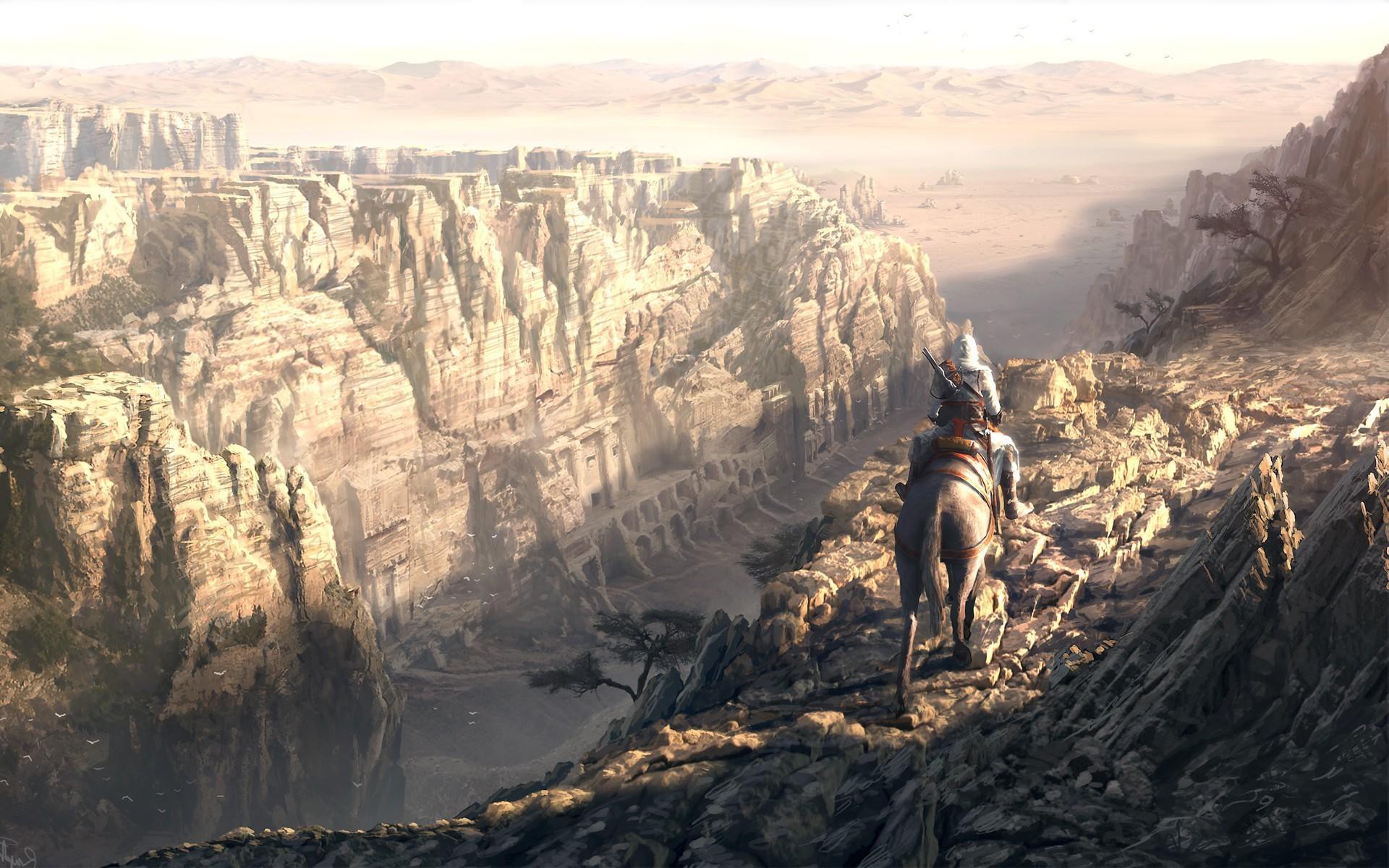 assassins creed schlucht pferd