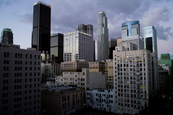 Die urbane Atmosphäre von Wolkenkratzern in den USA