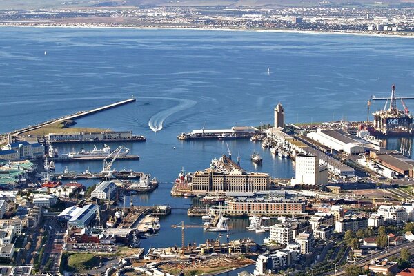 Cape Town coast in the sun