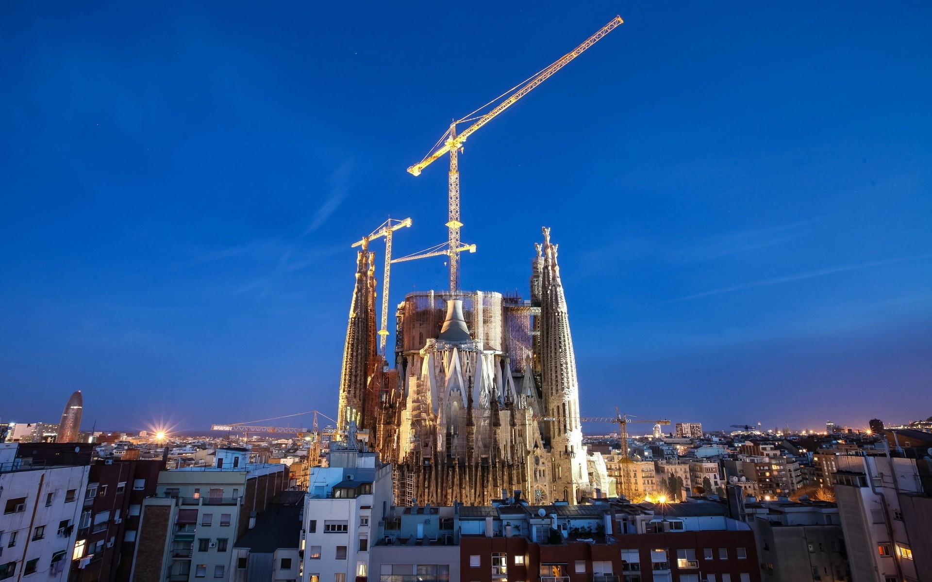 barcelona nacht stadt