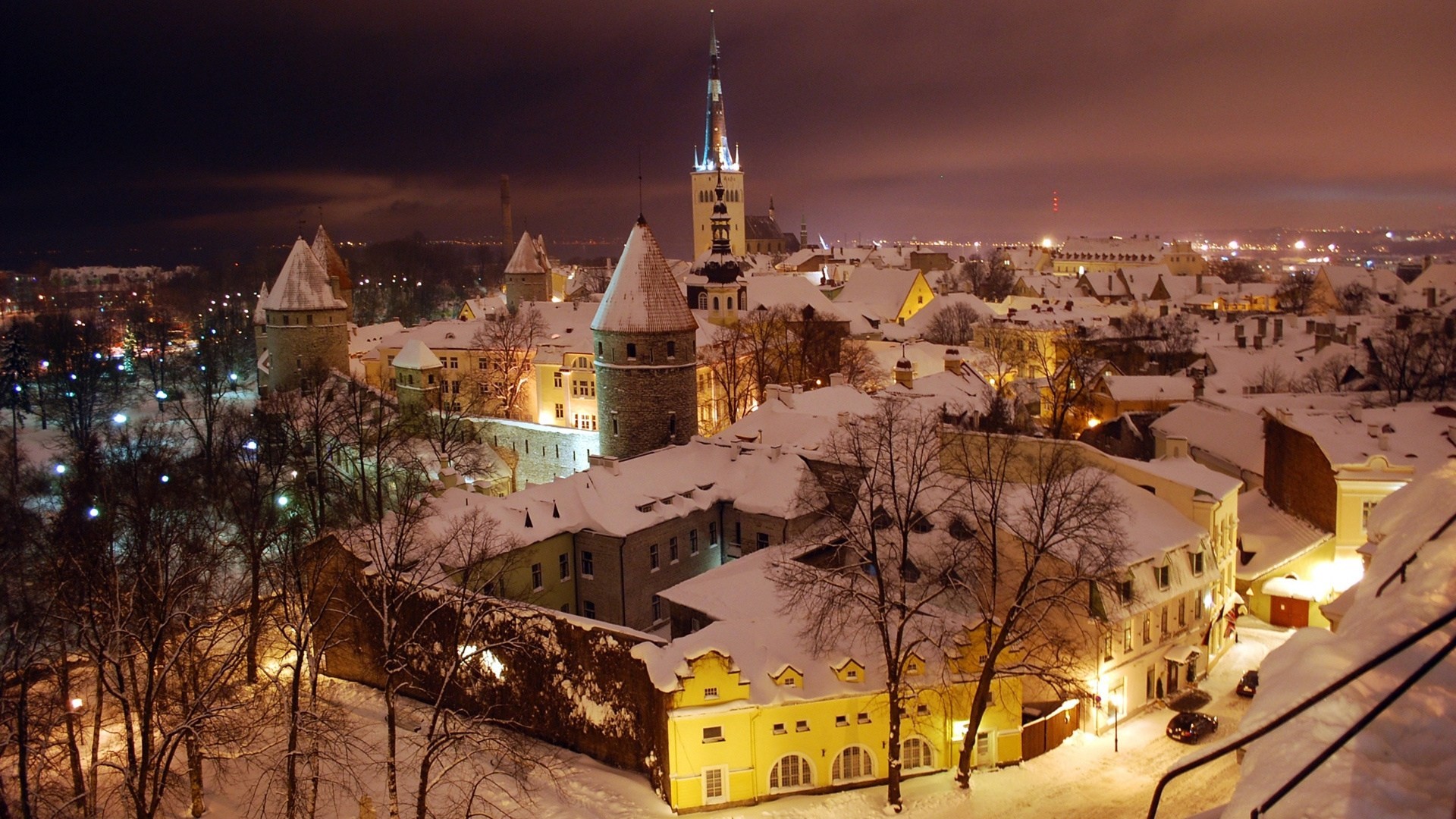 nuit tallinn hiver