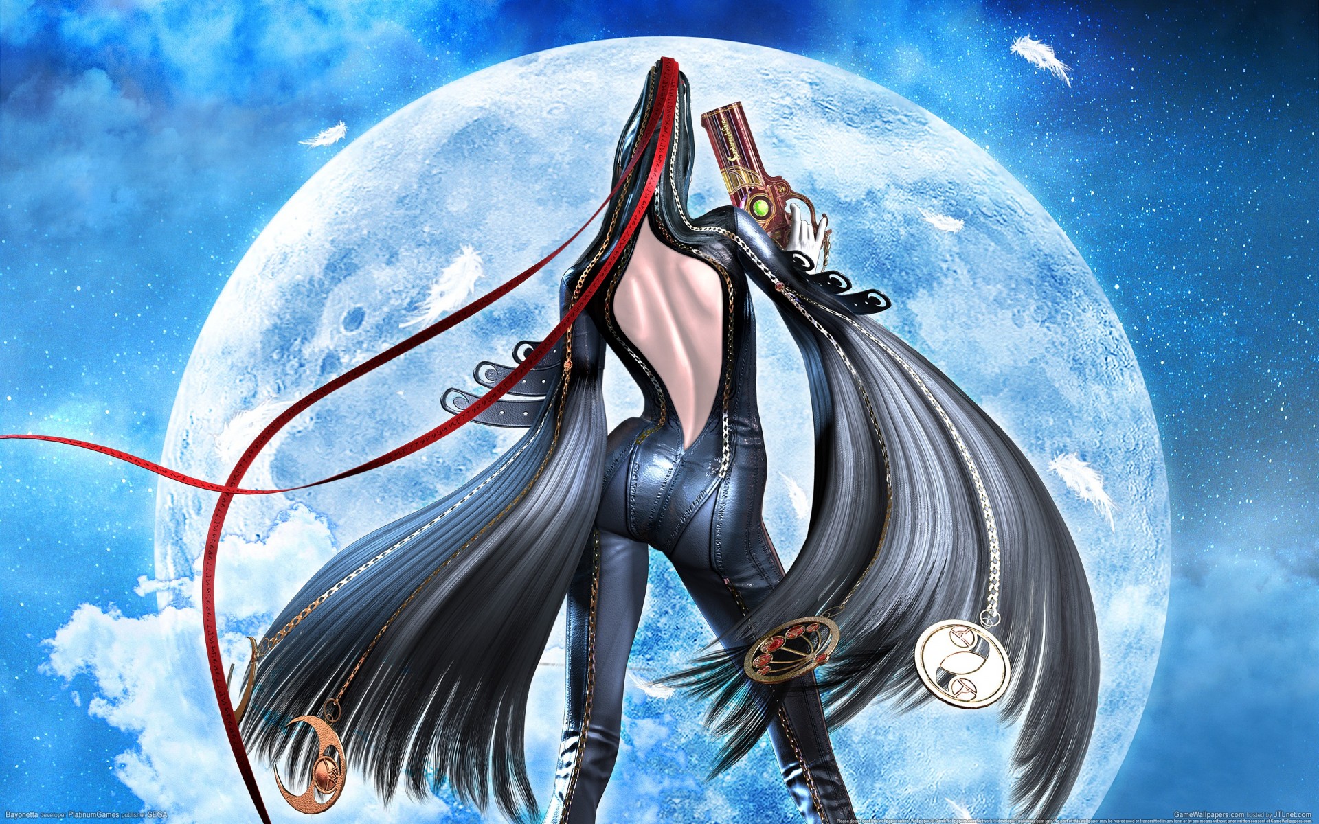 bayonetta girl belt guns sega platinum game