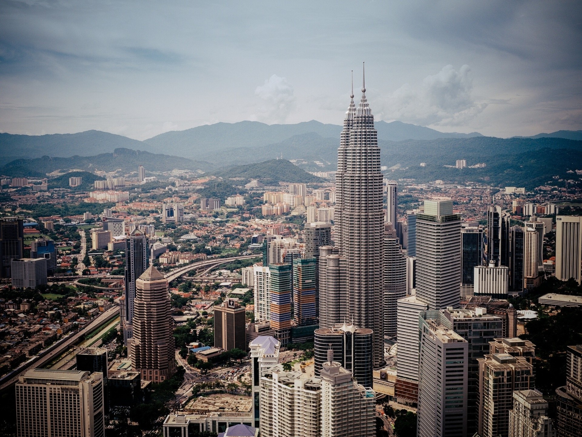 malezja panorama budynek kuala lumpur