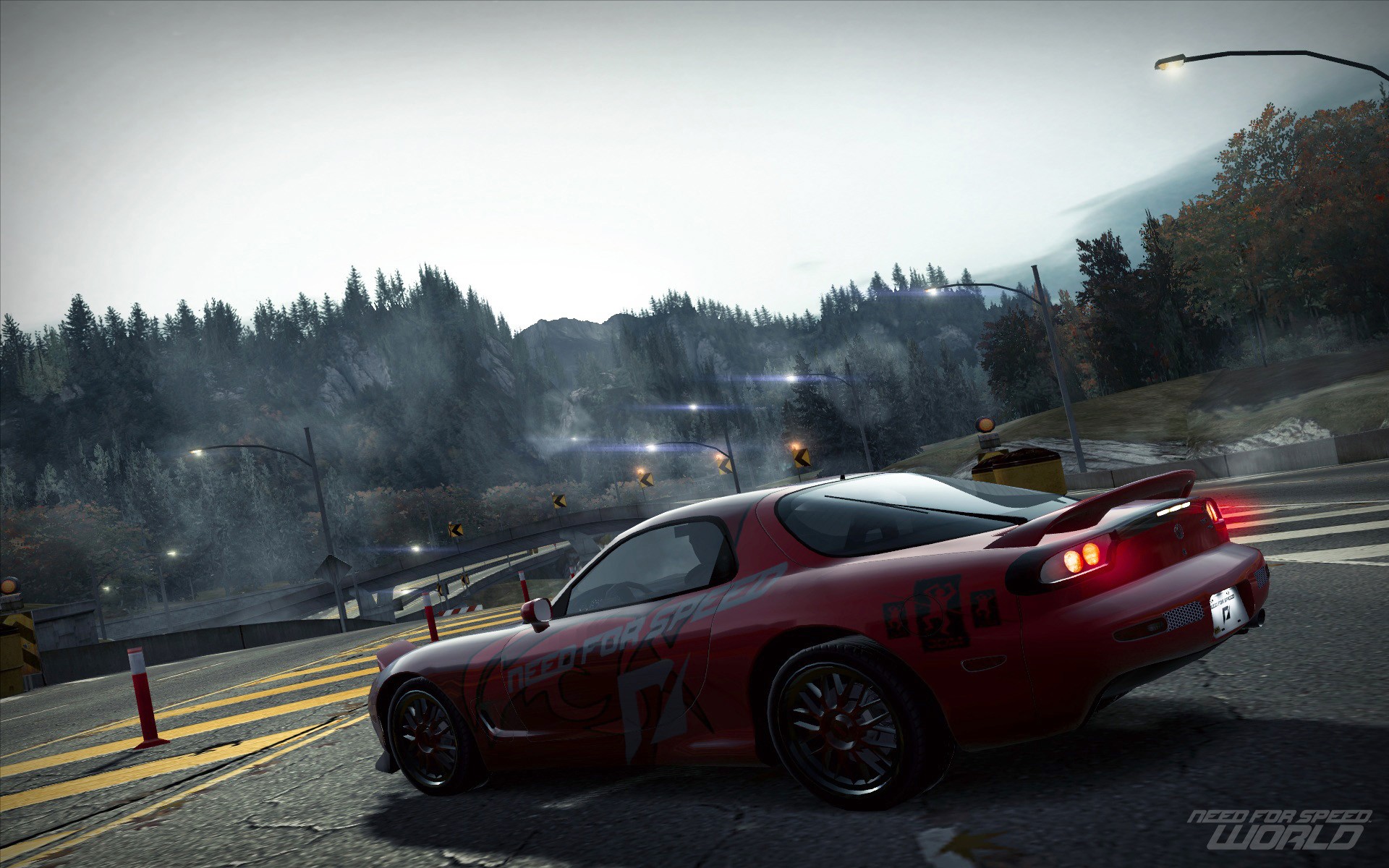 nfs world mazda rx-7 route