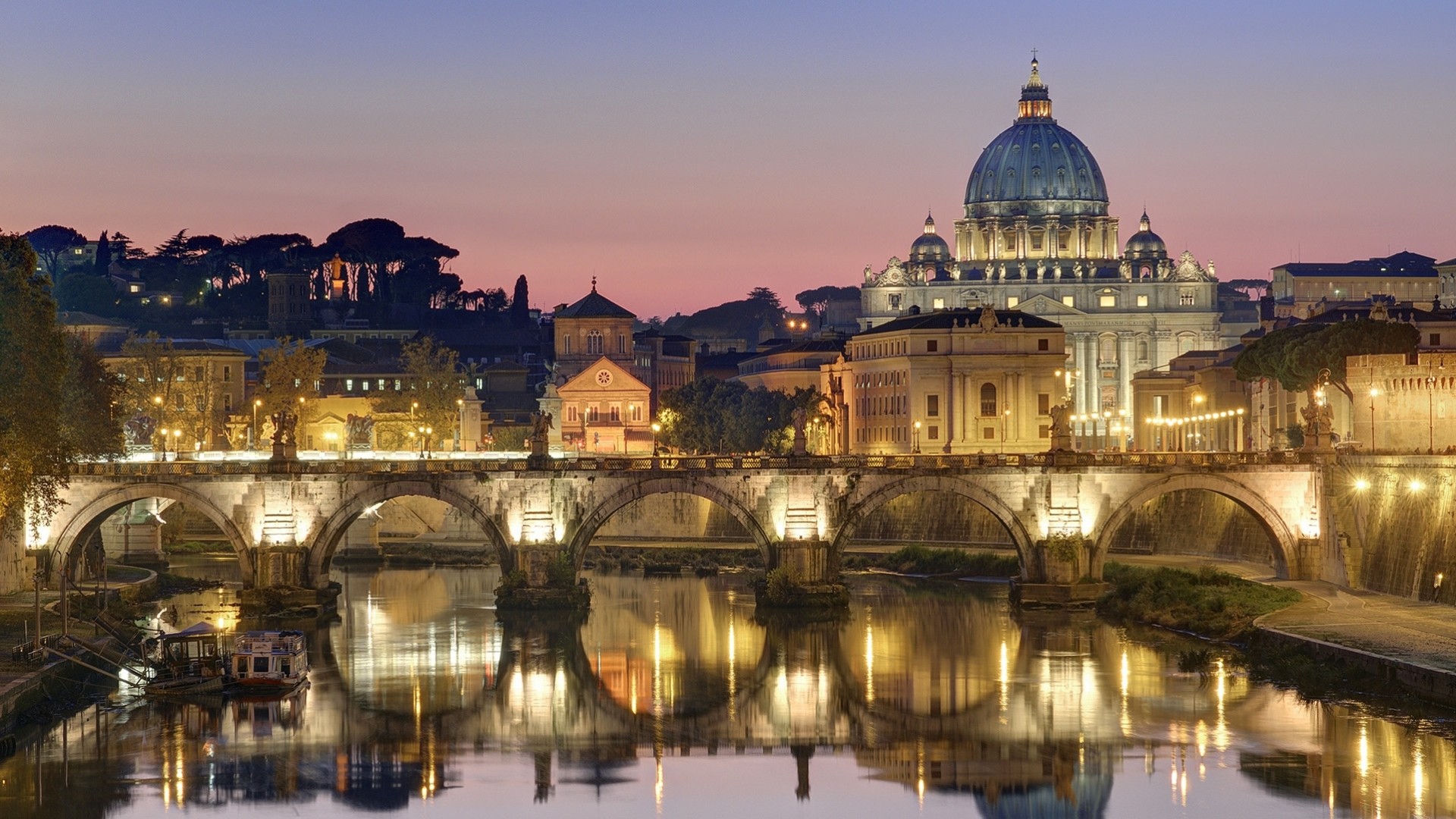 nuit italie lumière rome