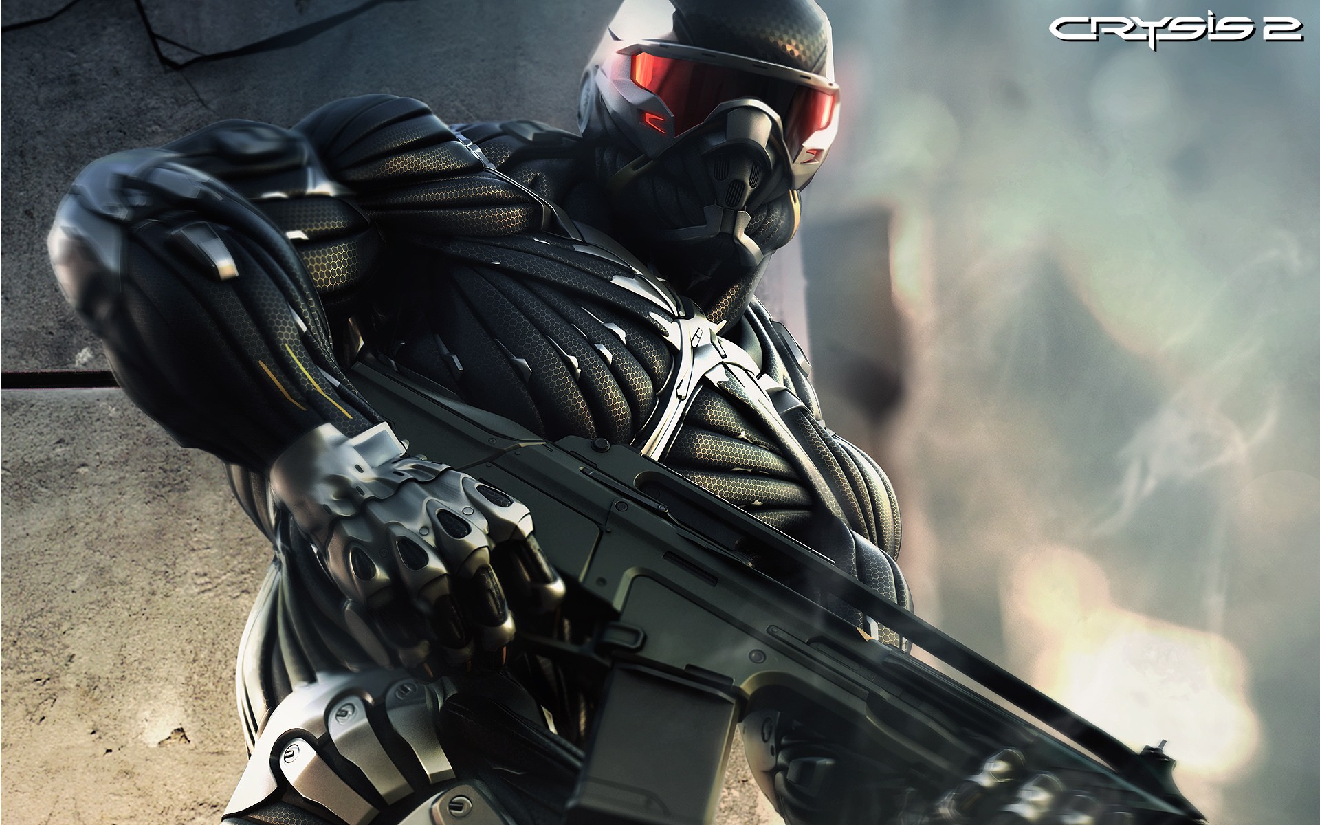 nanocostume combattant arme crysis 2 fumée