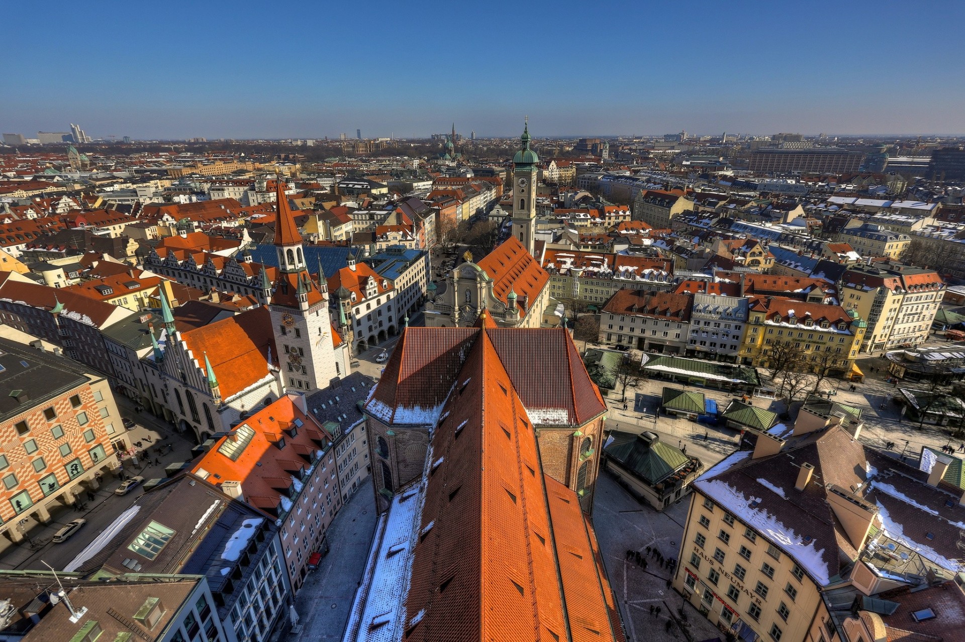 munich techo edificio alemania panorama reparación