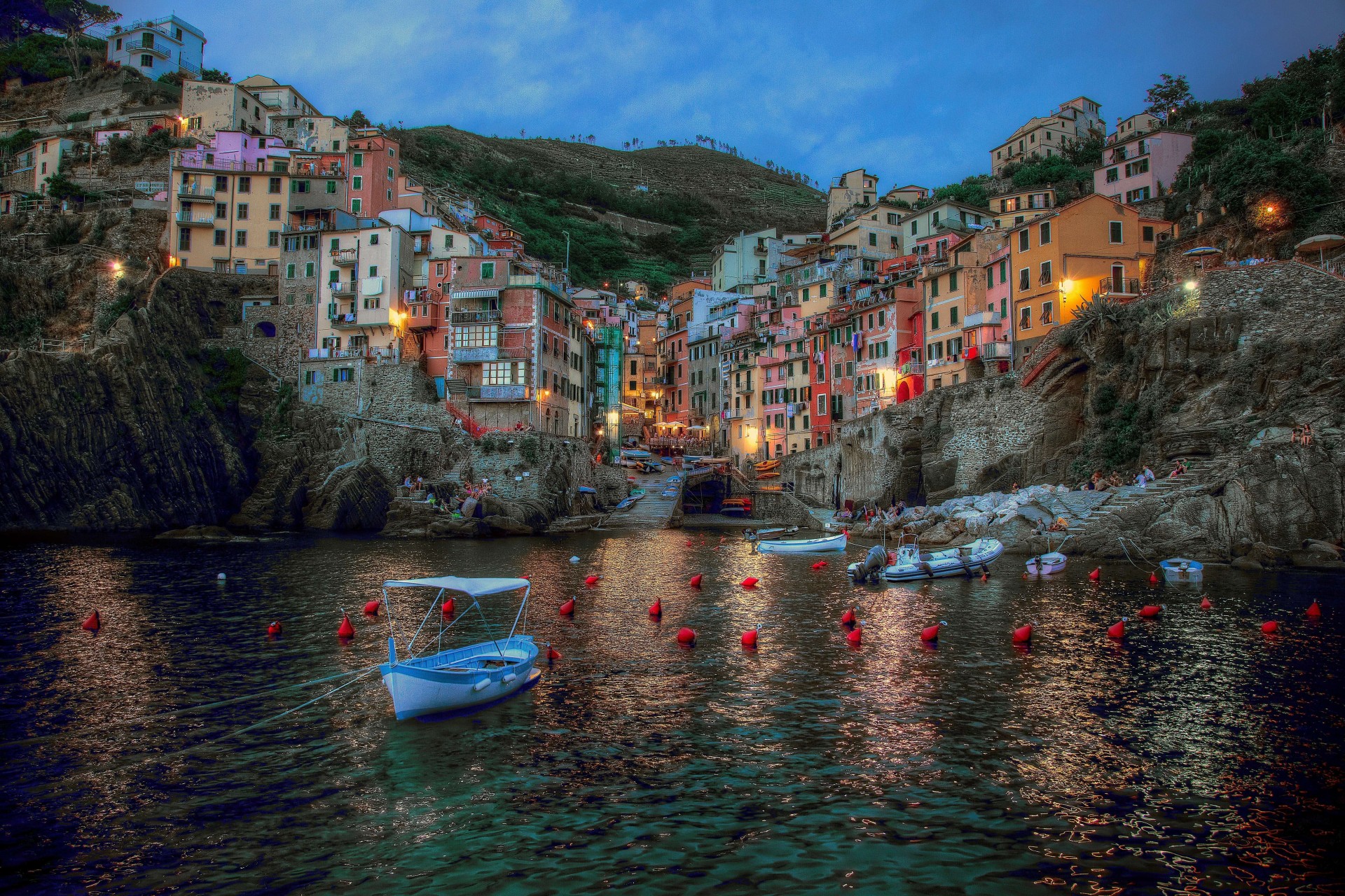 cinque terre riomaggiore italien