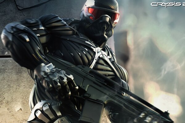 Spiel crysis 2 Kämpfer im Nanoanzug mit Waffen