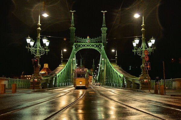 Beautiful night city Budapest