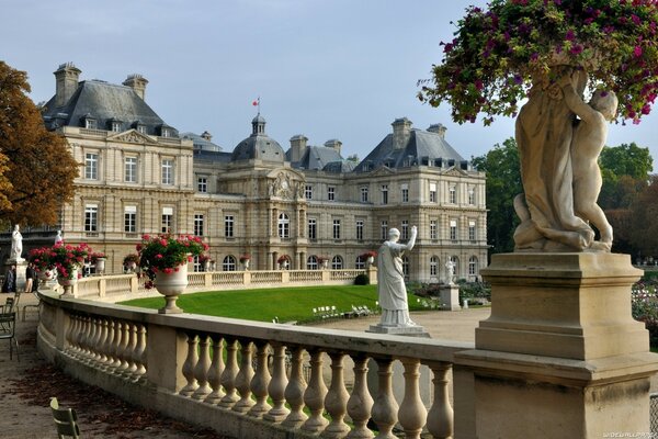 City Park named after him on the background of the castle