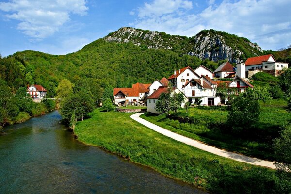 Beau paysage de vallée en Espagne