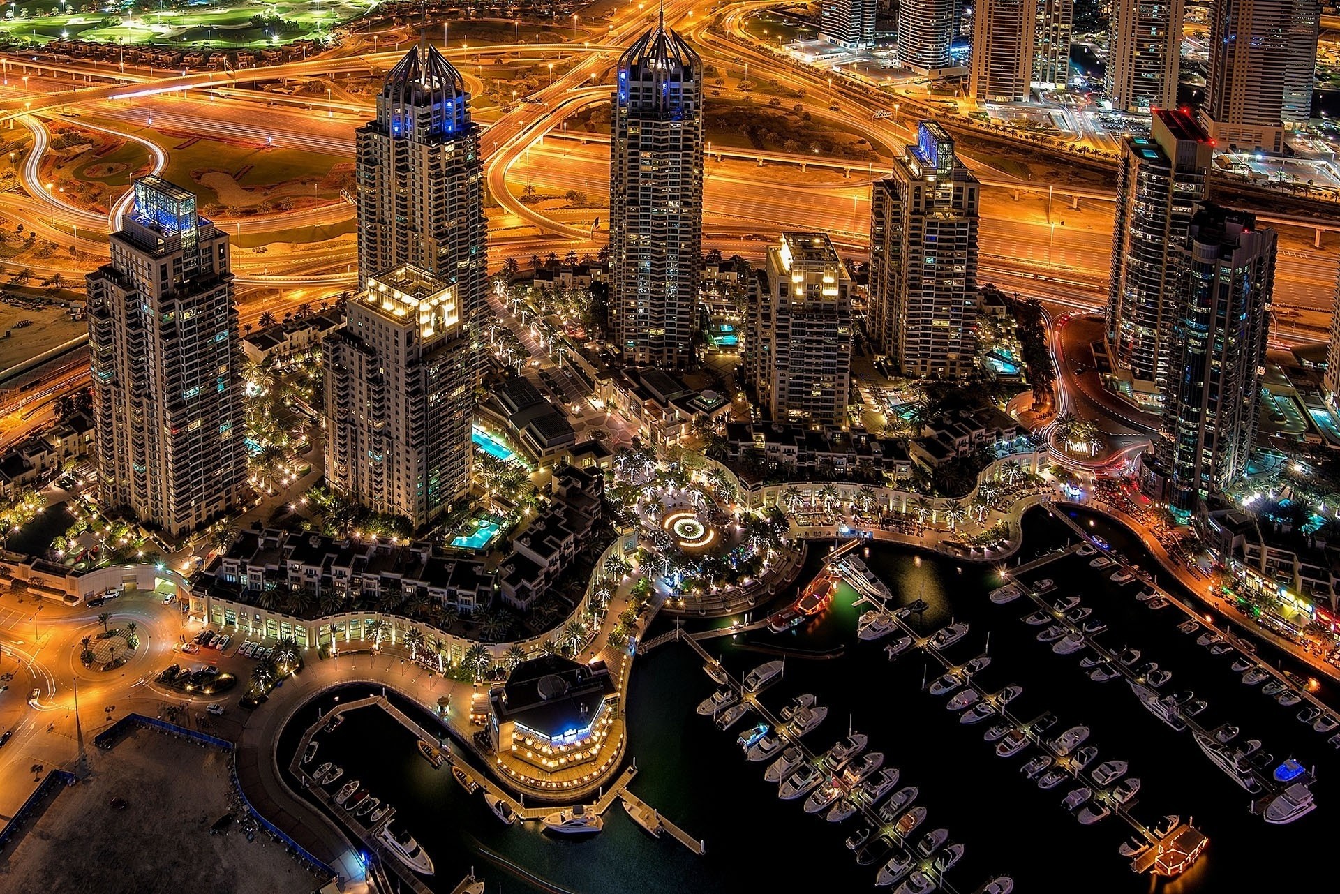 dubai night town