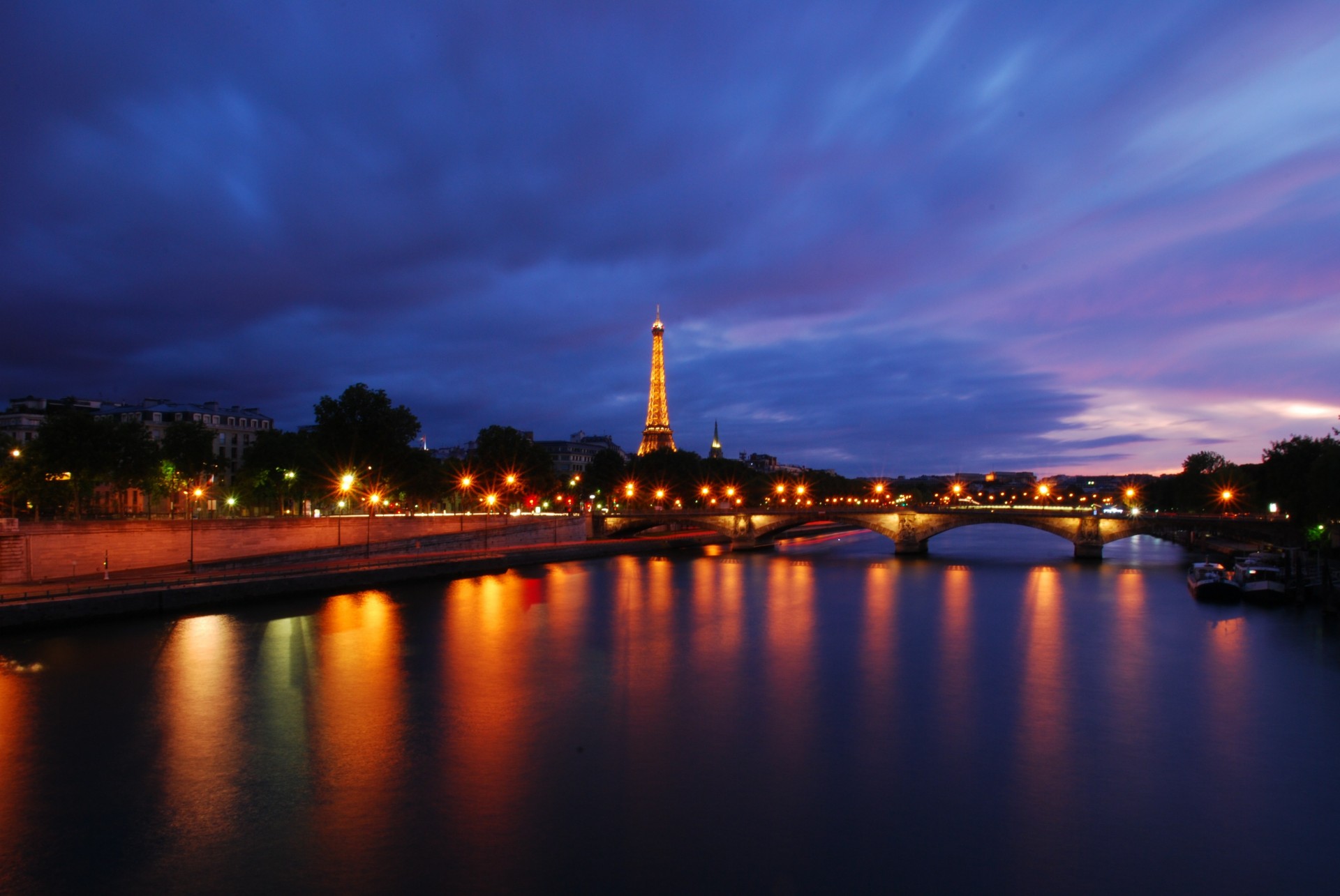 nacht wolken paris