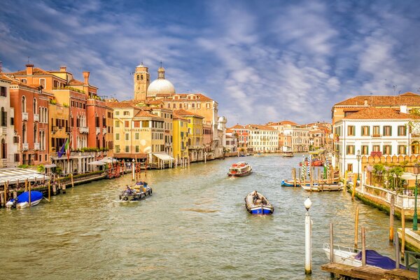 The city of Venice is very beautiful