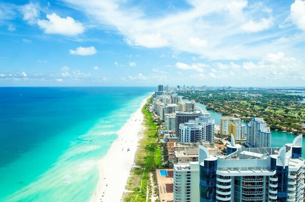 Plage De Miami. Été. Florida