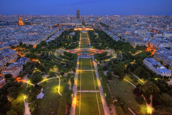 Paris in the evening is the best place in France