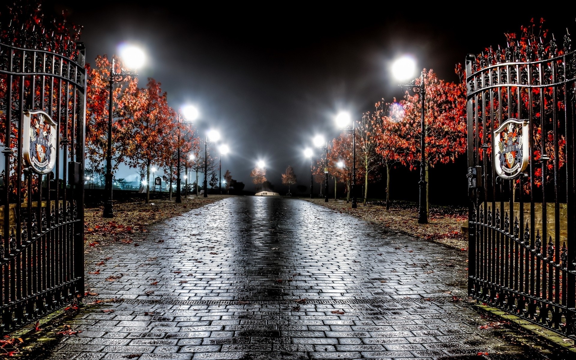 angleterre porte lumière nuit