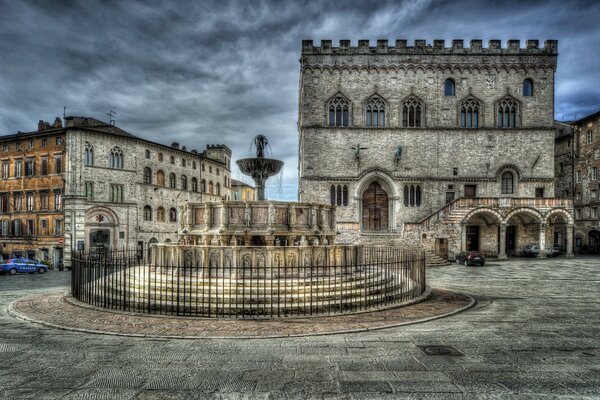 La ville sombre de l Ombrie en Italie