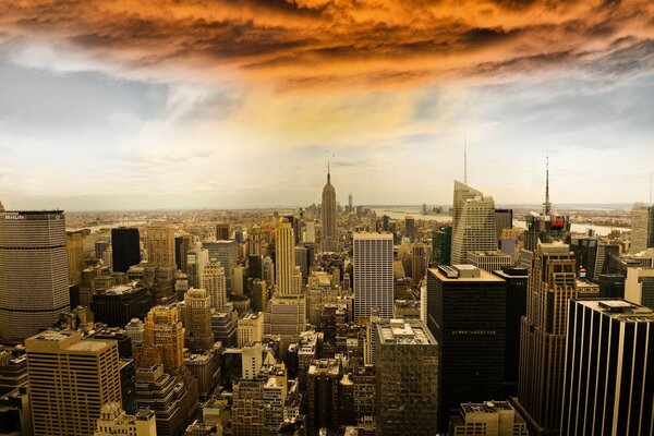 Panorama of the skyscrapers of New York