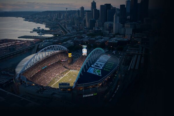 Stadion in Seattle während eines Spiels