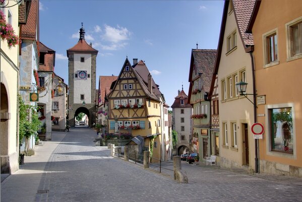 Picturesque streets of the old town