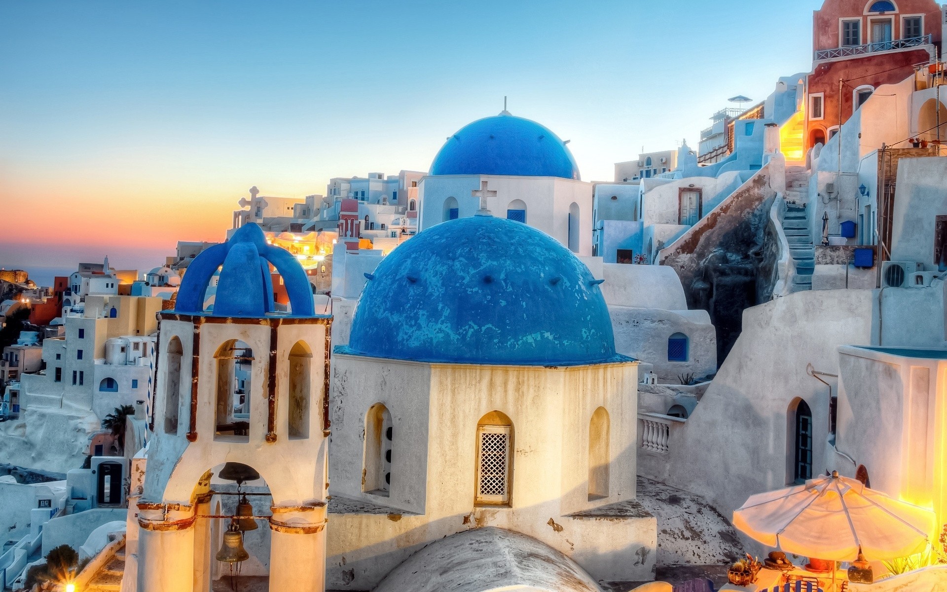 town night greece santorini oia