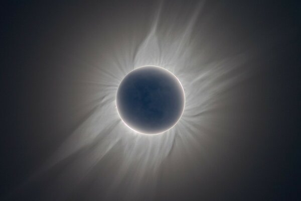 A snapshot of the total solar eclipse