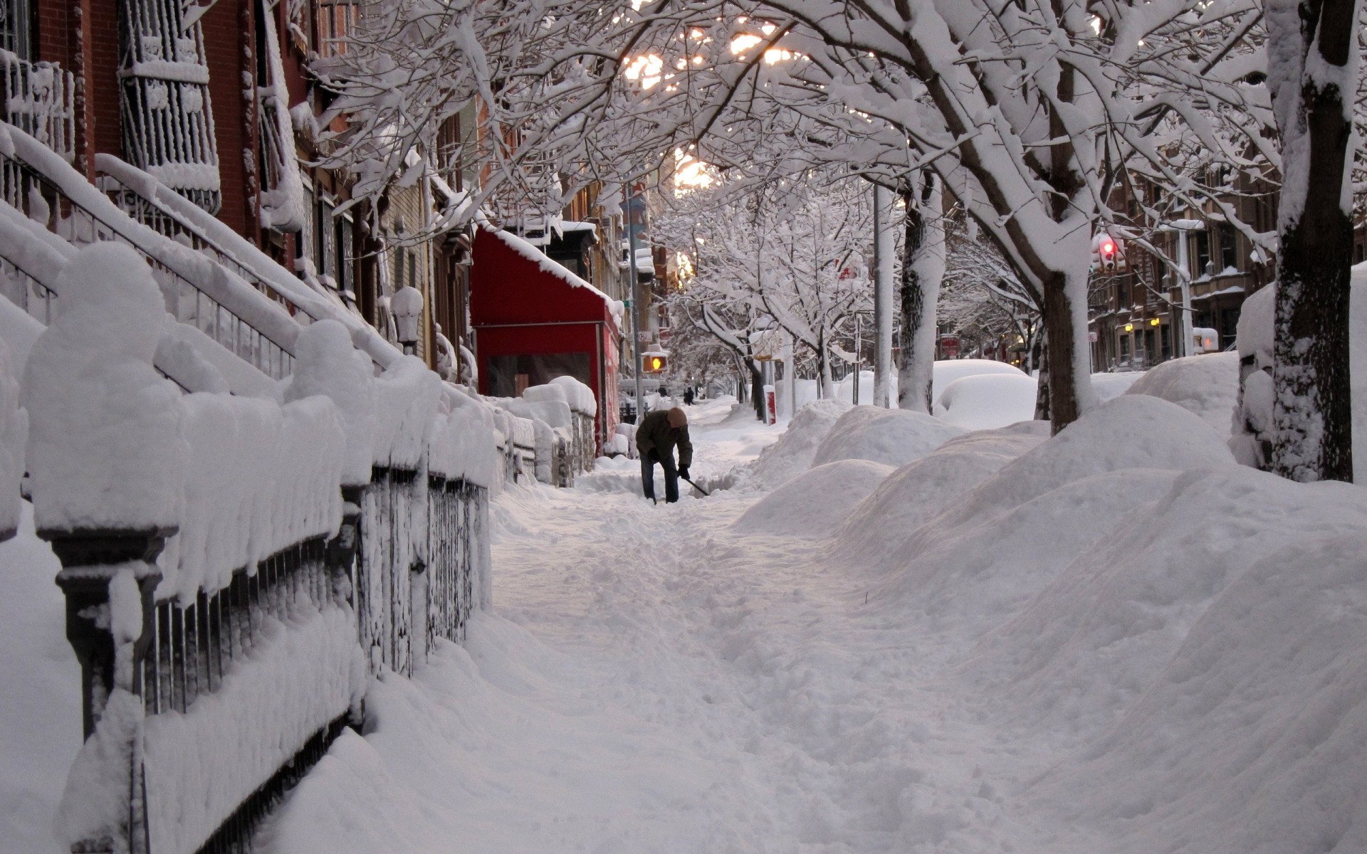 inverno città new york