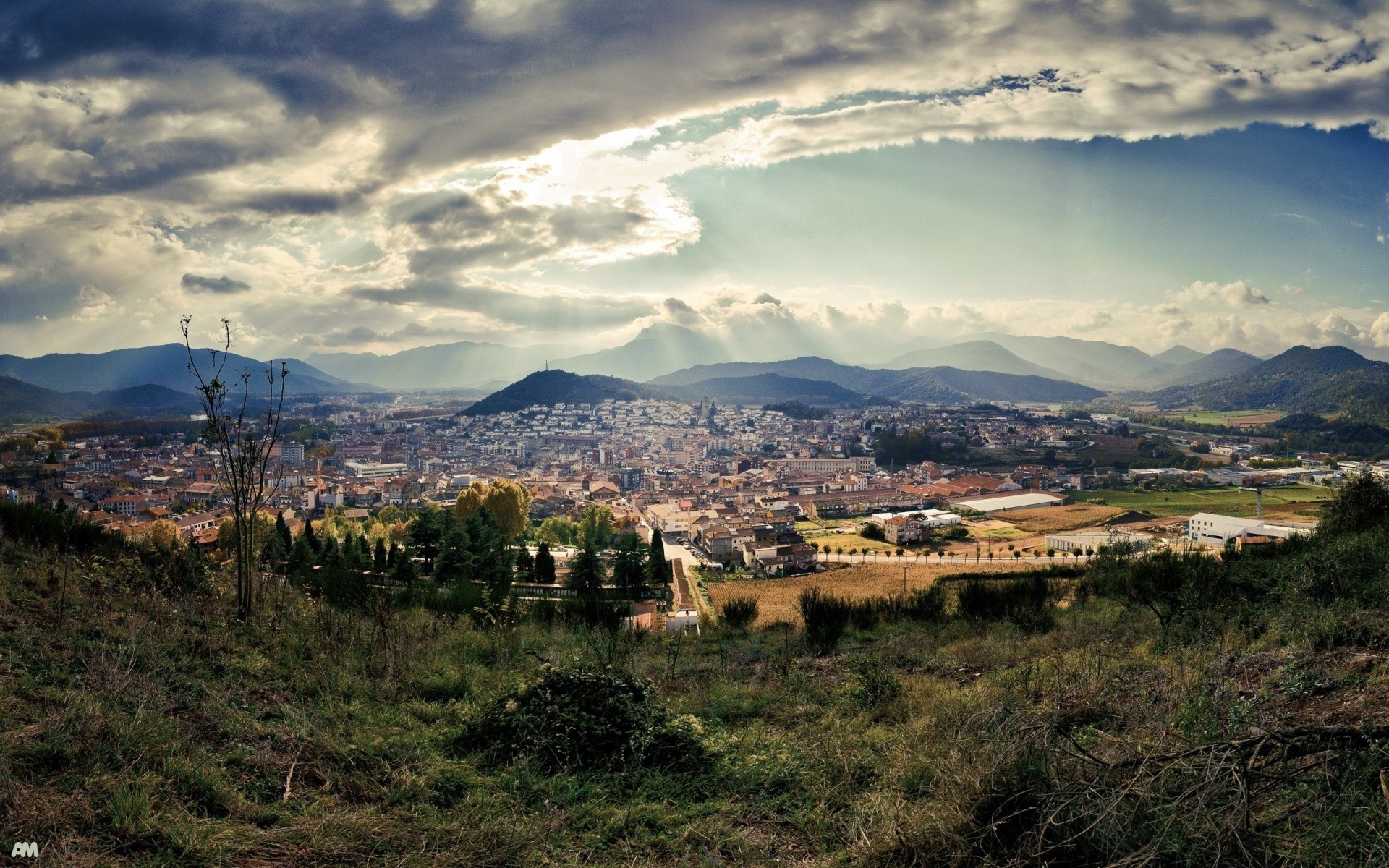 cielo hierba naturaleza ciudad vista superior nubes