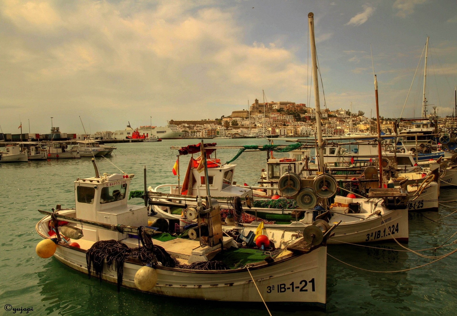 harbor the port baleares ibiza spain