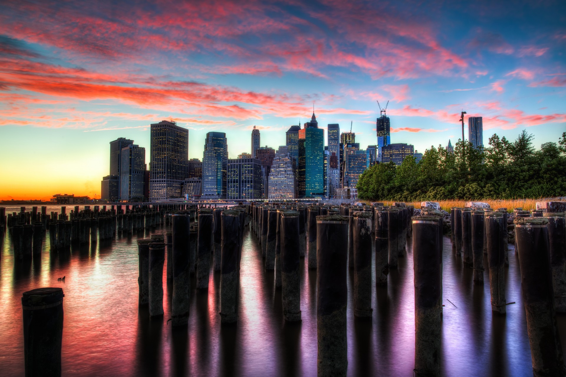 nueva york cielo estados unidos rascacielos