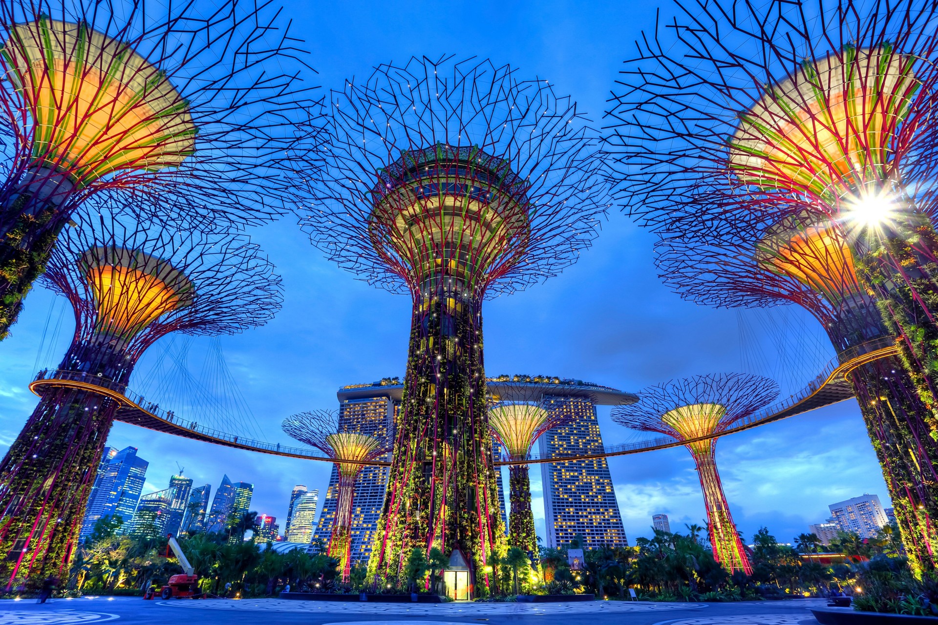 notte città singapore