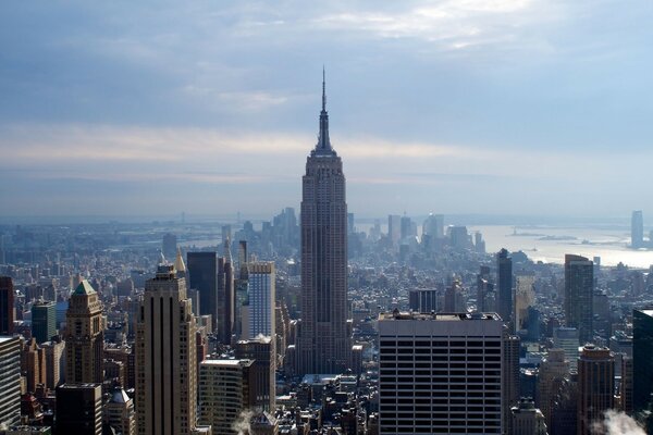 Panorama von New York. Stadtlandschaft