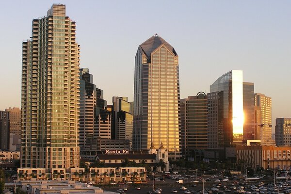 Architecture of America high-rise buildings in San Diego