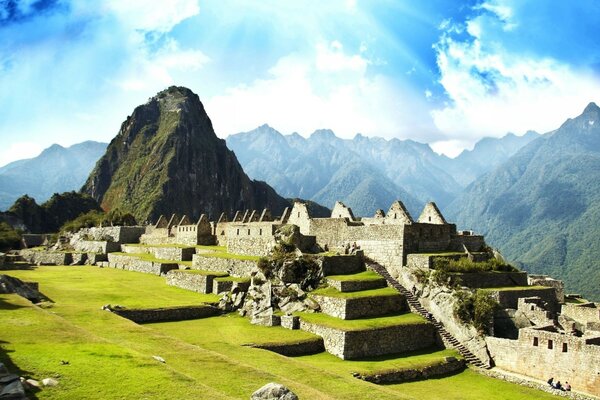 Ancient Inca cities. Mysterious Machu Picchu