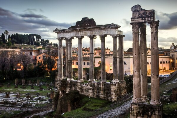 Monument de l Italie ruines temples