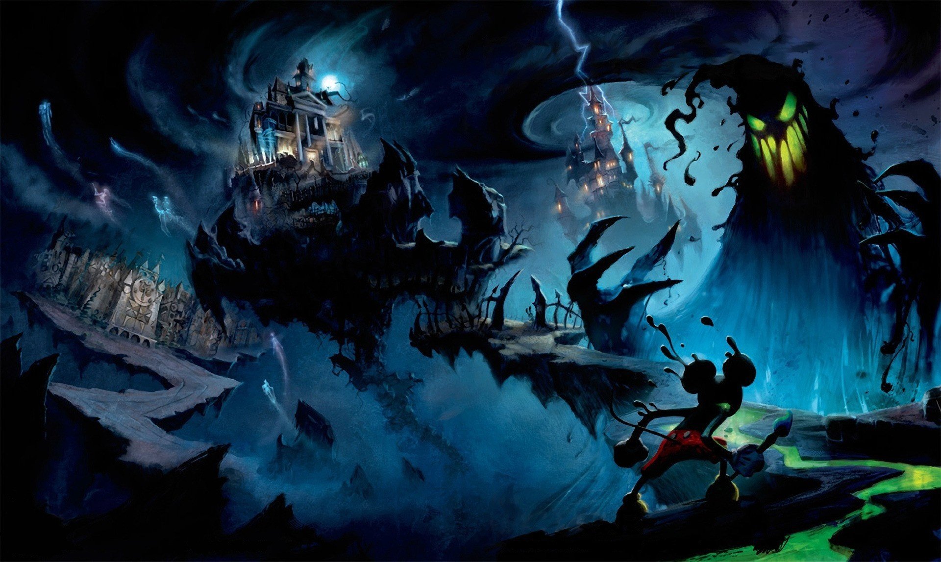 epic mickey disney monster evil green