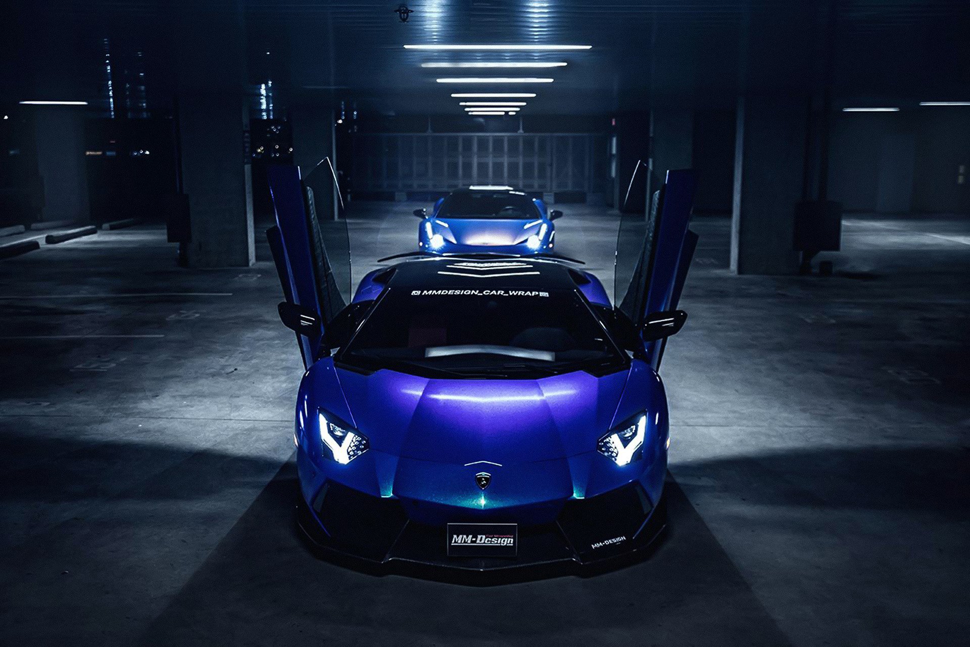 lamborghini aventador lp700-4mm-design car wrap viola anteriore