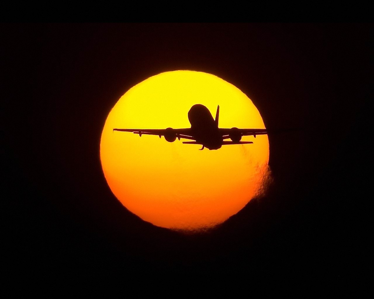 sol avión vuelo