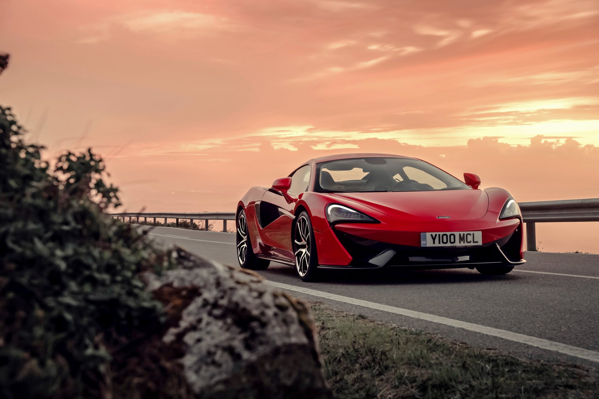 mclaren 570s mclaren superdeportivo puesta de sol noche