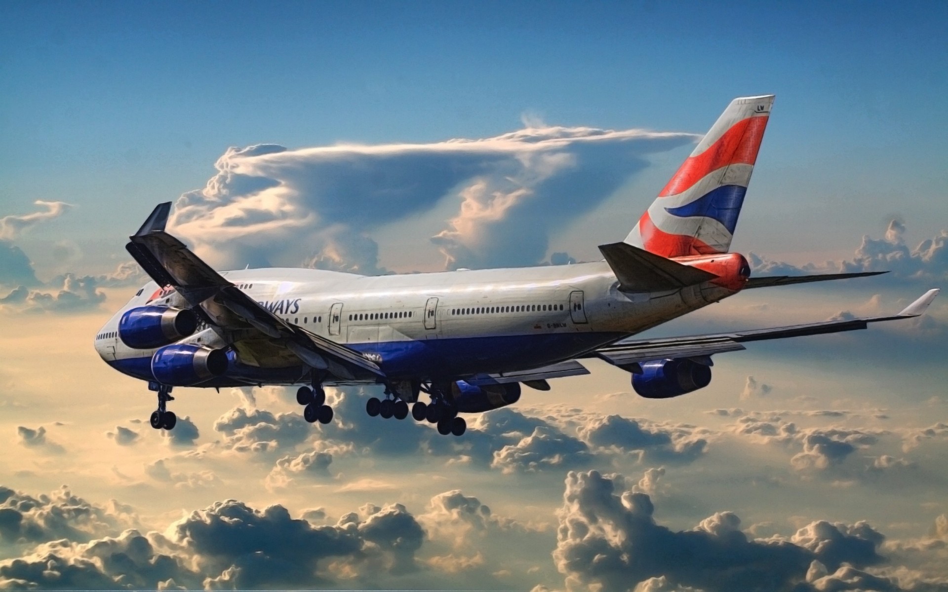 samolot british airways boeing pasażerski lotnisko