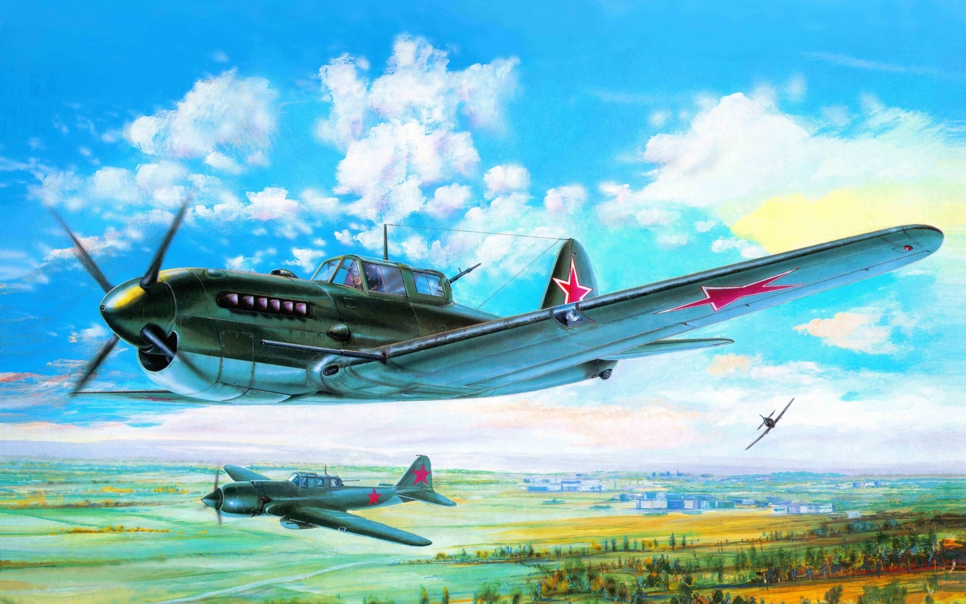 plane art am-42 experienced su-6 soviet