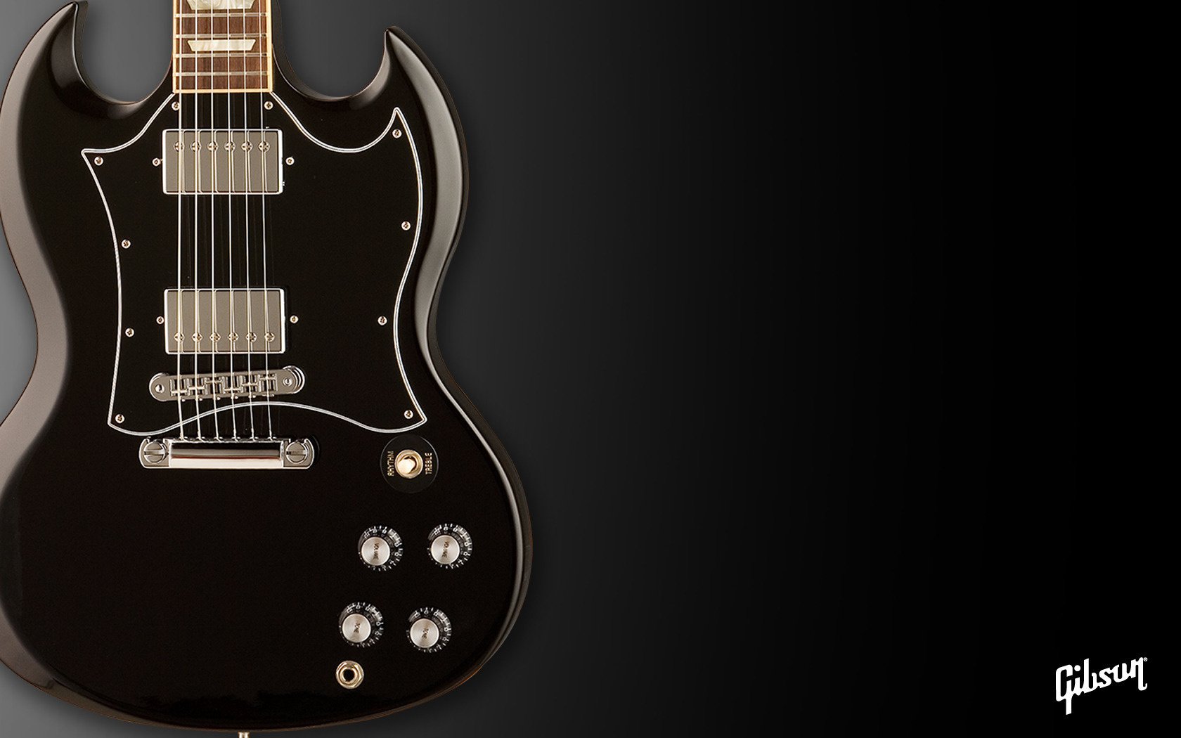 gibson guitarra eléctrica negro fondo instrumentos musicales