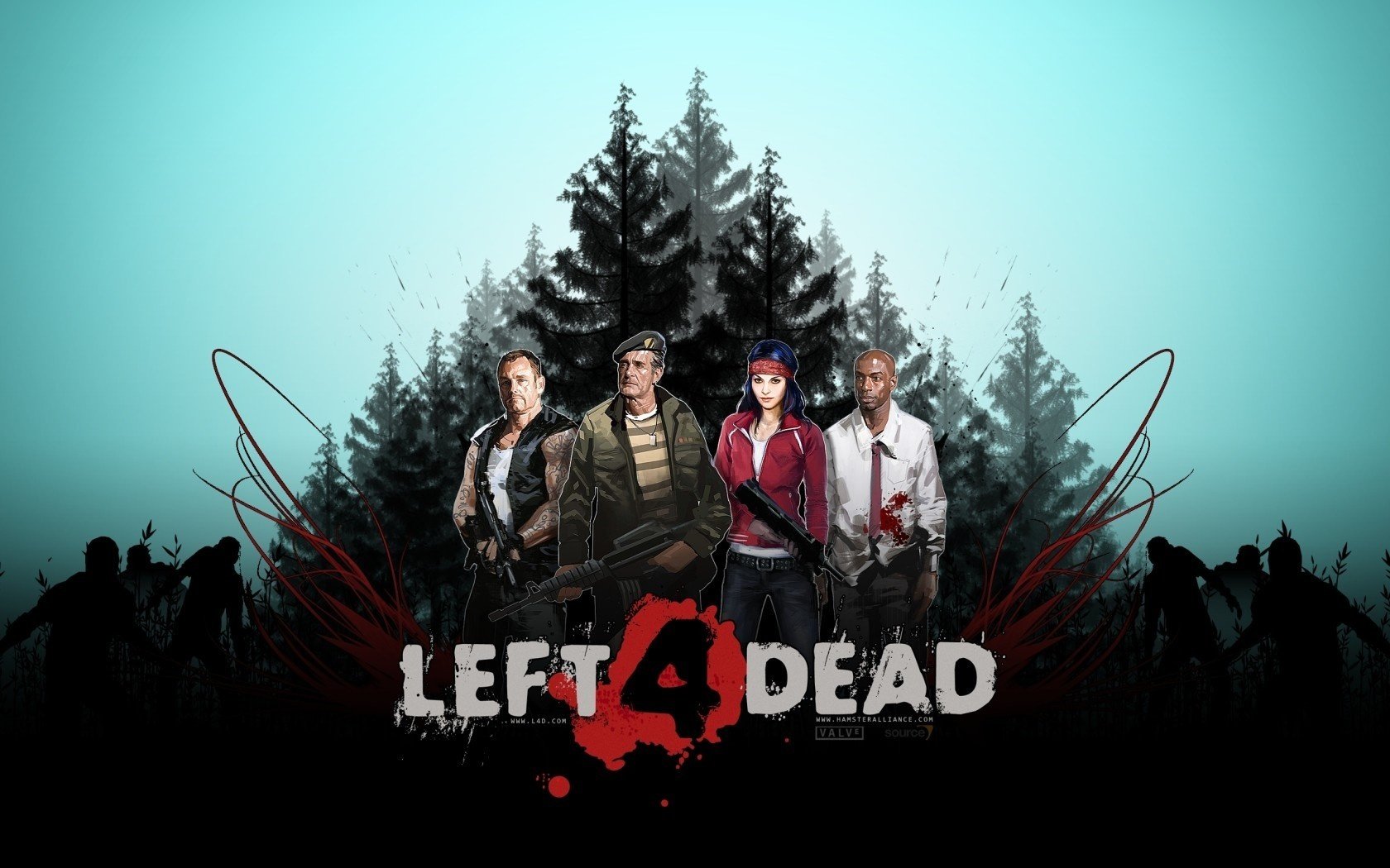 left 4 dead 2 gang wald menschen