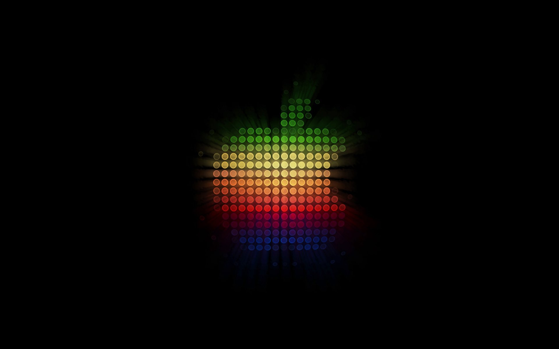 minimalismo manzana puntos bolas de colores apple emblemas logotipos simplicidad estilo