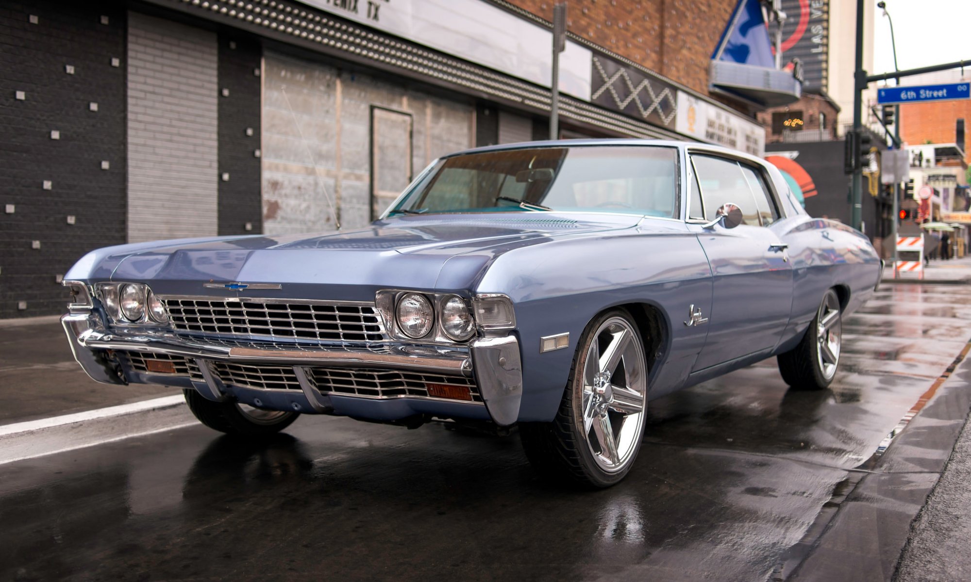 chevrolet chevy impala front classic retro