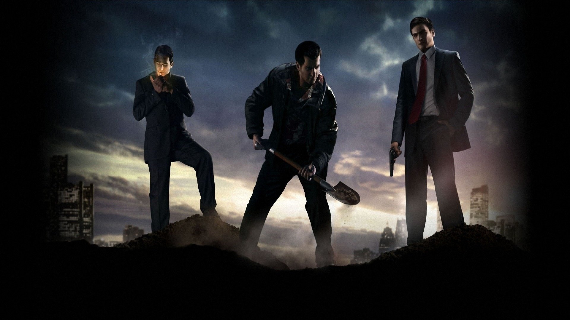 mafia2 tough guys crime men black suits drawings anime men-a night-a