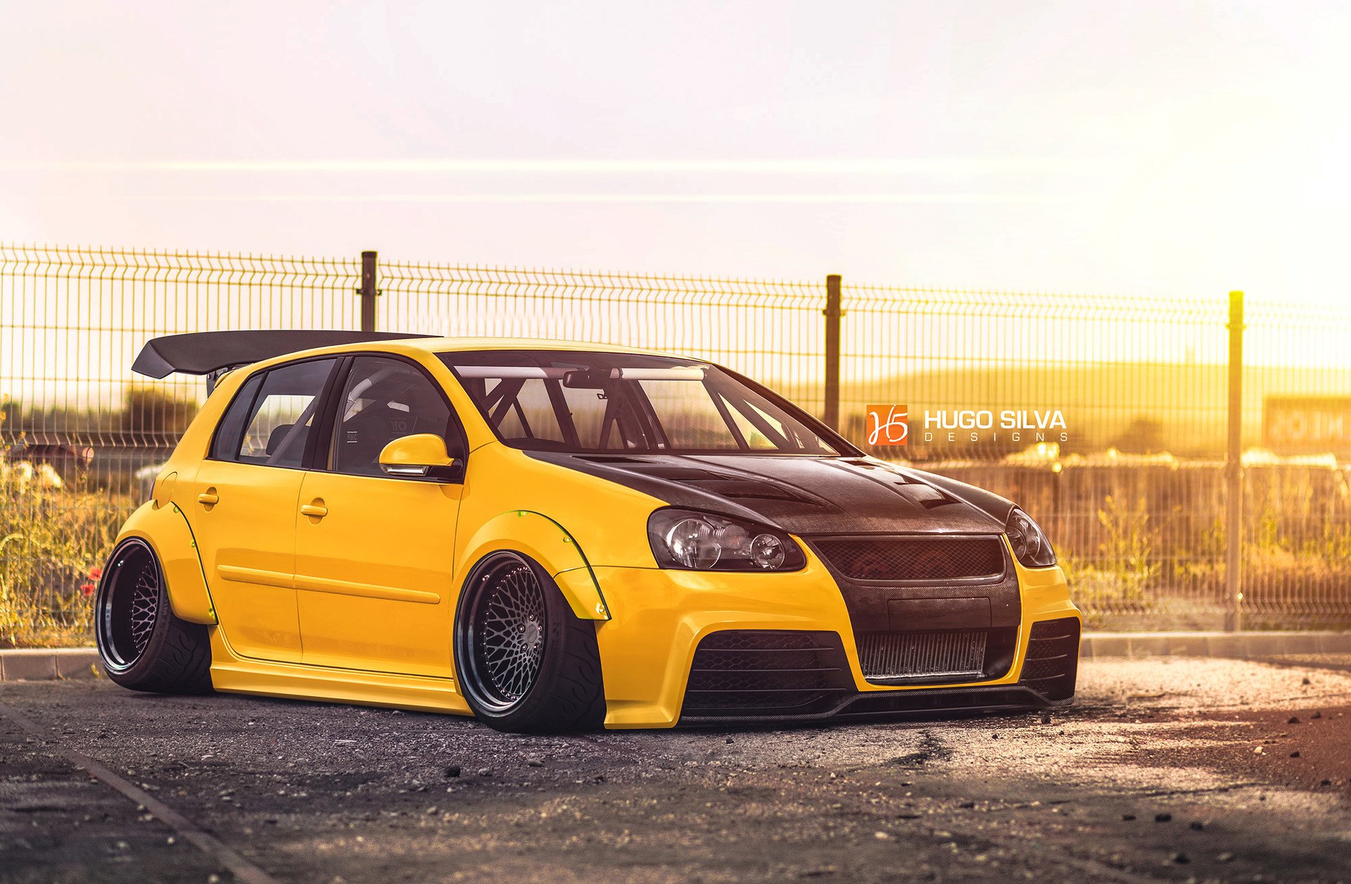 volkswagen golf mk5 giallo hugo silva