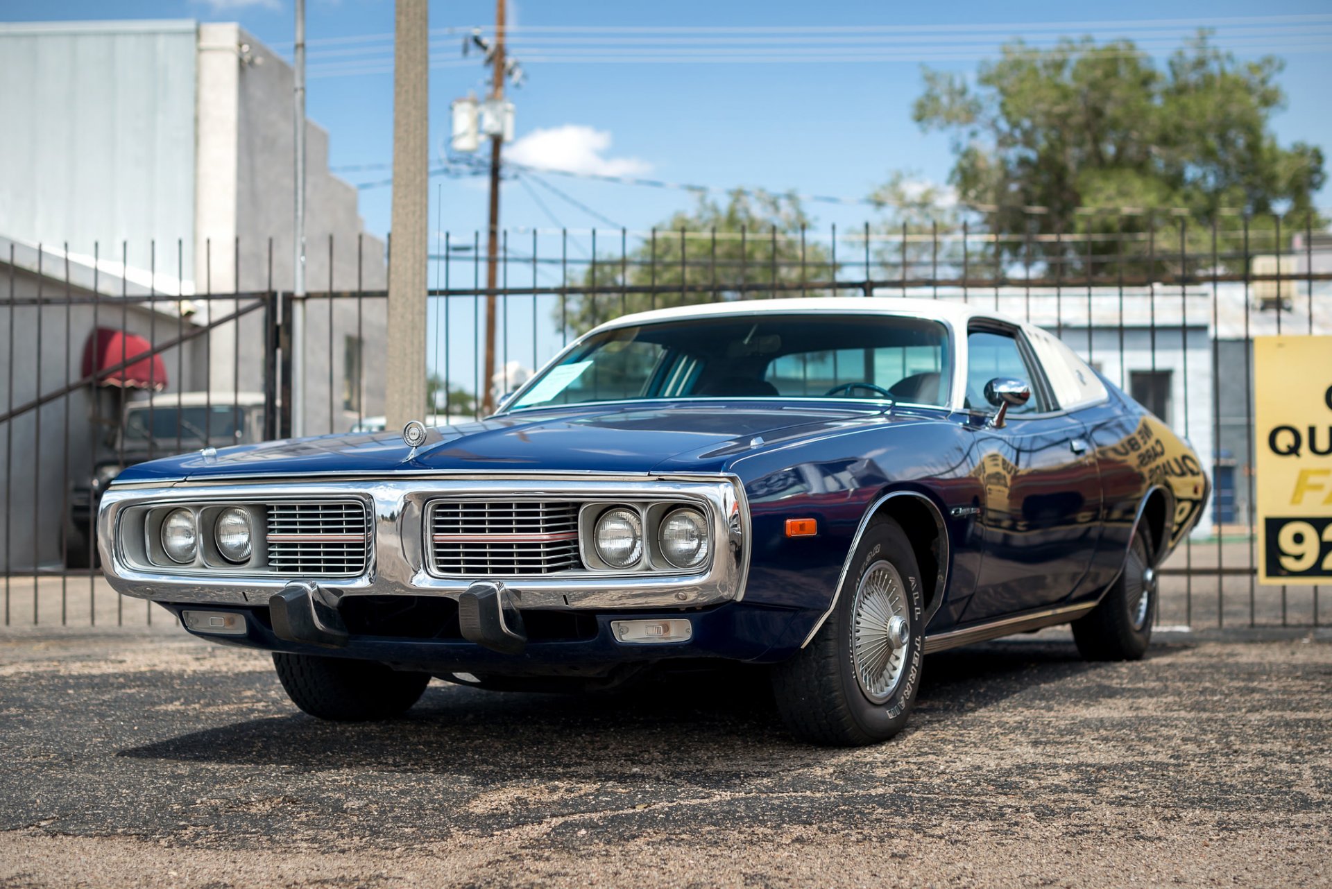 1973 esquivar cargador se clásico retro delantero muscle car